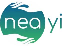 Le logo Neayi : la terre soutenue par deux mains